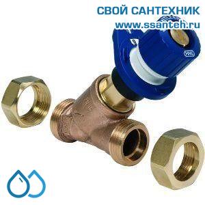 12547 Honeywell, V5010X0020 Клапан запорно-балансировочный, DN20, НР, Kvs 6,4м3, синий