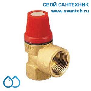 14769 HERZ 1261201 Клапан предохранительный сбросной для котлов и водонагревателей 0..110°С, DN 15 PN 3, до 75 кВт