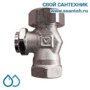 14834 HERZ 1306101 Клапан для отключения и слива радиатора, прямой, 1/2"ВР-3/4"(ЕК), PN 10, 90°C