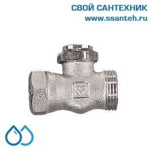 14902 HERZ, 1392311 Вентиль запорный RL-5 проходной 1/2" ВР-НР без штуцера