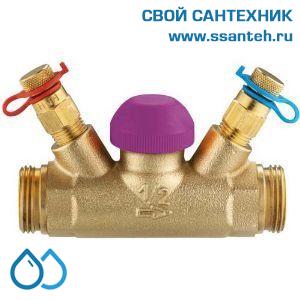 16074 HERZ 1721768 Клапан балансировочный, DN15, 1/2" Rp, PN10, Kvs 0,4 м3/час, 110°С, TS-99-FV