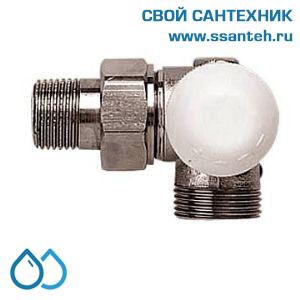 16239 HERZ 1774691 Клапан термостатический радиаторный трехосевой п., 1/2"-"ЕК", Kvs 1,1 м3/час, PN 10бар, 120°C
