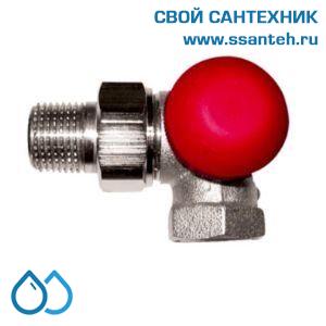 16249 HERZ 1775967 Клапан термостатический радиаторный трехосевой п., 1/2", Kvs 0,03-1,2 м3/час, PN 10бар, 120°C с плавной преднастройкой
