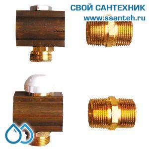 16431 HERZ, 1853193 Комплект отдельных отводов с запорными вентилями DN 25 (1")