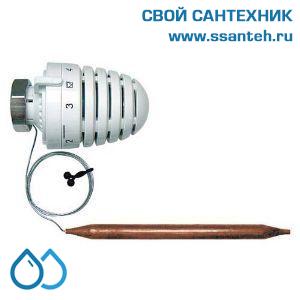16606 HERZ, 1942136 Головка термостатическая с накл. датчиком и ложементом, 45-55С
