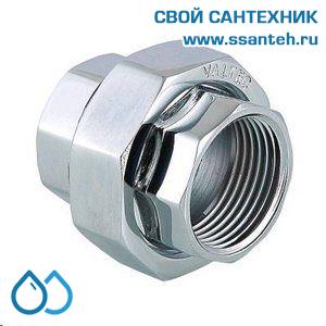 18996 Сгон прямой американка 1" ВР-ВР, хром