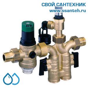 22060 Honeywell SG160SD-3/4AB Клапан безопасности водонагревателей до 1000 л. с клапаном понижения давления и фильтром, 1,5 ... 6 бар, 40°С, 3/4", 25/8 бар