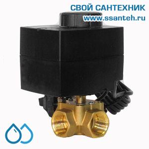 22094  TERMICUS AE23V37-20 Регулятор температуры воды трёхходовой электрический, PN10, DN20, +10...+95°С, Kvs 6,3 м3/час, 230В, IP42, с выносным датчиком