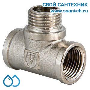 00867 Тройник с переходом на наружную резьбу, 1/2" вн.-нар.-вн.